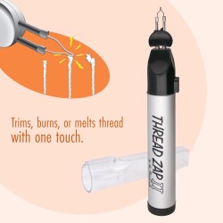 The Beadsmith ThreadZap Craft Burner – Fil Zapper pour brûler et couper le fil, 5,25 pouces, finition des projets de tissage et d'enfilage de perles The Beadsmith ThreadZap Craft Burner – Fil Zapper pour brûler et couper le fil, 5,25 pouces, finition des projets de tissage et d'enfilage de perles