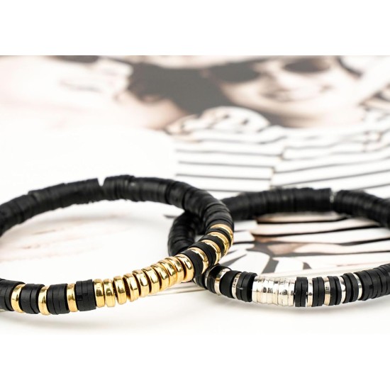 Gionlion Lot de 3 000 bracelets en perles d'argile pour femmes et adultes, kit de fabrication de bracelets, perles dorées pour la fabrication de bijoux, kit de bracelets à breloques, loisirs créatifs, cadeaux d'anniversaire, de Saint-Valentin