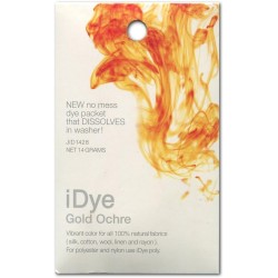 Tissu Naturel Jacquard Idye : Ocre Doré Tissu Naturel Jacquard Idye : Ocre Doré
