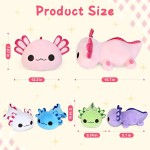 KMUYSL Jouets en peluche Axolotl pour garçons et filles âgés de 0 1 2 3 4 5 6 7 8 ans et plus - Animal en peluche Axolotl maman avec 4 bébés axolotls dans son ventre, cadeaux d'anniversaire de Noël pour bébé, tout-petit, enfants KMUYSL Jouets en peluche Axolotl pour garçons et filles âgés de 0 1 2 3 4 5 6 7 8 ans et plus - Animal en peluche Axolotl maman avec 4 bébés axolotls dans son ventre, cadeaux d'anniversaire de Noël pour bébé, tout-petit, enfants