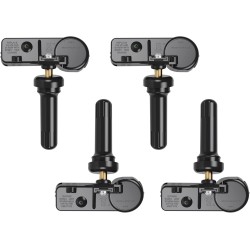 Capteur TPMS, capteur de surveillance de pression des pneus GM 315 MHz compatible pour Chevy Silverado GMC Cadillac Buick Pontiac Saturn Hummber Saab Remplace # 13598771 13598772 13586335 13581558 Lot de 4