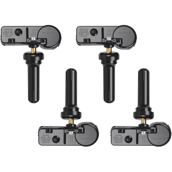 Capteur TPMS, capteur de surveillance de pression des pneus GM 315 MHz compatible pour Chevy Silverado GMC Cadillac Buick Pontiac Saturn Hummber Saab Remplace # 13598771 13598772 13586335 13581558 Lot de 4