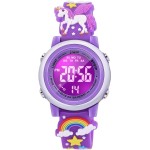 Montres étanches de dessin animé 3D pour filles avec alarme - Meilleurs cadeaux de jouets pour les filles de 3 à 12 ans