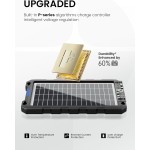 POWOXI Kit de charge d'entretien de panneau solaire portable étanche 7,5 W amélioré pour batterie solaire 7,5 W pour voiture, automobile, moto, bateau, marine, camping-car, remorque, motoneige, etc.