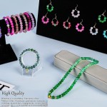 Perles de verre pour la fabrication de bijoux, 1300 pièces + 8 mm, 48 couleurs, perles rondes en verre de cristal, kit de fabrication de bracelets, kit de démarrage de perles pour cadeaux d'artisanat d'art de vacances d'anniversaire Perles de verre pour la fabrication de bijoux, 1300 pièces + 8 mm, 48 couleurs, perles rondes en verre de cristal, kit de fabrication de bracelets, kit de démarrage de perles pour cadeaux d'artisanat d'art de vacances d'anniversaire