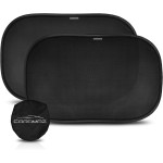 Lot de 2 pare-soleil de voiture pour bébé avec protection UV certifiée – 50,8 x 30,5 cm