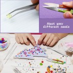 Lot de 58 aiguilles à perles pour la fabrication de bijoux, aiguilles à gros chas, aiguilles à perles ultra fines en acier inoxydable, chas flexible, parfaites pour les perles, la broderie et les travaux manuels.