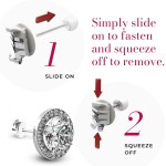 CONNOISSEURS Fermoirs de boucles d'oreilles verrouillables – Fermoirs de boucles d'oreilles hypoallergéniques pour clous, créoles et plus encore – Ne perdez plus jamais une boucle d'oreille