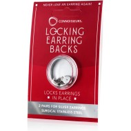 CONNOISSEURS Fermoirs de boucles d'oreilles verrouillables – Fermoirs de boucles d'oreilles hypoallergéniques pour clous, créoles et plus encore – Ne perdez plus jamais une boucle d'oreille
