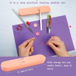 Lot de 58 aiguilles à perles pour la fabrication de bijoux, aiguilles à gros chas, aiguilles à perles ultra fines en acier inoxydable, chas flexible, parfaites pour les perles, la broderie et les travaux manuels.