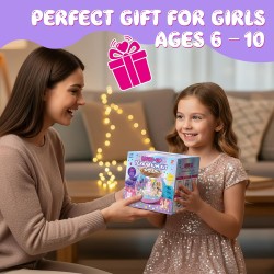 Kit d'artisanat de terrarium licorne pour enfants : Veilleuse LED Jouets DIY avec télécommande – Cadeaux d'anniversaire amusants pour les filles âgées de 5 6 7 8 9 10 ans – Ensemble d'activités d'art et d'artisanat créatifs