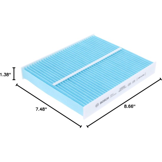 BOSCH 6092C Filtre à air d'habitacle HEPA – Compatible avec certains Subaru Ascent, Crosstrek, Impreza, Legacy, Outback, Toyota C-HR, Corolla, Prius, Prius AWD-e, Prius Prime, RAV4, RAV4 Prime, Venza