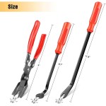 GOOACC 3 pièces ensemble de pinces à pince et dissolvant de fixation-Kit de réparation combiné de rembourrage automatique avec sac de rangement pour tableau de bord de panneau de voiture de voiture GOOACC 3 pièces ensemble de pinces à pince et dissolvant de fixation-Kit de réparation combiné de rembourrage automatique avec sac de rangement pour tableau de bord de panneau de voiture de voiture