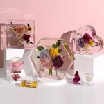 LET'S RESIN Lot de 8 moules en résine de silicone, moules en résine époxy profonde pour la conservation des bouquets de fleurs, grands moules en silicone pour le moulage de résine, y compris un moule en résine carré hexagonal en forme de cœur