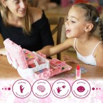Ensembles de maquillage pour enfants pour filles - Ensembles de maquillage pour enfants pour filles de 5 à 8 ans, Maquillaje para Niñas, Kit de maquillage de jeu, Meilleurs jouets pour petite fille, Objets de princesse pour tout-petits, Âges 3456789 Cadea