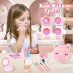 Vêtements de princesse pour filles de 3, 4, 5, 6 ans, kit de maquillage non toxique pour enfants, ensemble de princesse, cadeau d'anniversaire pour les tout-petits