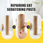 Ficelle de jute naturelle, rouleau de corde de jute de 8 mm x 50 pieds, ficelle épaisse robuste pour griffoir de chat, regroupement, jardinage et bricolage