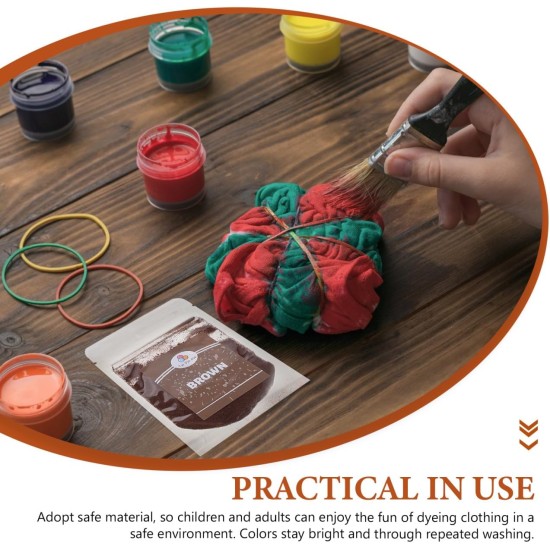 Operitacx 24 pièces de poudre de teinture pour cravate, colorants pour tissus de couleurs pour vêtements, recharges de poudre de teinture pour cravate, fournitures de fête pour enfants et adultes