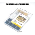 Gionlion Lot de 3 000 bracelets en perles d'argile pour femmes et adultes, kit de fabrication de bracelets, perles dorées pour la fabrication de bijoux, kit de bracelets à breloques, loisirs créatifs, cadeaux d'anniversaire, de Saint-Valentin