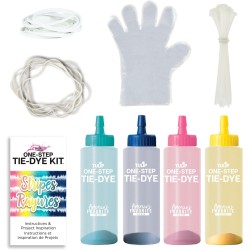 Tulip Kit de teinture en une étape, 4 couleurs à rayures, activité de bricolage et idée cadeau, multicolore Tulip Kit de teinture en une étape, 4 couleurs à rayures, activité de bricolage et idée cadeau, multicolore