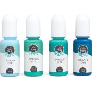 American Crafts Color Pour Résine Colorants .3oz 4/Pkg-Opaque - Cool