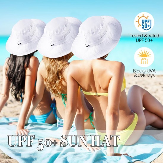 Silkfly Chapeau bob en coton blanc pour teinture par nouage, articles blancs à nouer, kit de teinture pour adultes, chapeau de plage en vrac