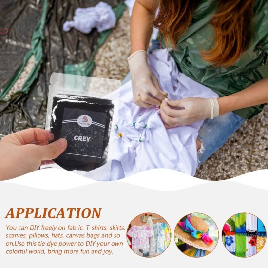 Operitacx 24 pièces de poudre de teinture pour cravate, colorants pour tissus de couleurs pour vêtements, recharges de poudre de teinture pour cravate, fournitures de fête pour enfants et adultes