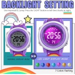 Montres étanches de dessin animé 3D pour filles avec alarme - Meilleurs cadeaux de jouets pour les filles de 3 à 12 ans