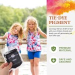 Operitacx 24 pièces de poudre de teinture pour cravate, colorants pour tissus de couleurs pour vêtements, recharges de poudre de teinture pour cravate, fournitures de fête pour enfants et adultes