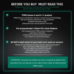 Capteur TPMS, capteur de surveillance de pression des pneus GM 315 MHz compatible pour Chevy Silverado GMC Cadillac Buick Pontiac Saturn Hummber Saab Remplace # 13598771 13598772 13586335 13581558 Lot de 4