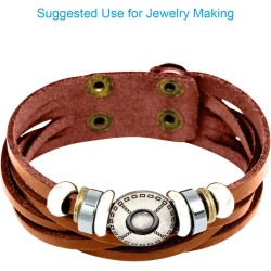 TeeLiy Cordon plat en cuir véritable de 3 mm, cordon de tressage marron clair pour la fabrication de bijoux, lacets de chaussures en cuir, arts et travaux manuels (Tan_3MM_5Yards) TeeLiy Cordon plat en cuir véritable de 3 mm, cordon de tressage marron clair pour la fabrication de bijoux, lacets de chaussures en cuir, arts et travaux manuels (Tan_3MM_5Yards)