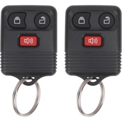 Lot de 2 clés à distance sans clé compatibles avec Ford F150 F250 F350 Escape Expedition Explorer Ranger, Lincoln, Mercury, Mazda et plus encore, remplacement pour CWTWB1U331 CWTWB1U345, 3 boutons (lot de 2)