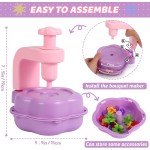 DAISRED Kits d'artisanat de fleurs, jouets, paniers de Pâques, cadeaux pour enfants, arts et travaux manuels pour filles âgées de 4 à 6 à 8 ans, kit de fabrication de fleurs DIY pour enfants, cadeaux d'anniversaire pour filles et garçons de 4, 5, 6, 7, 8,