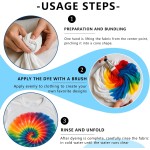 Poudre de teinture pour tissu violet vif – Teinture à action rapide pour tissus en coton et synthétiques – Teinture pour vêtements et loisirs créatifs résistante au lavage – Formule facile à mélanger à l'eau (violet, 113,4 g)