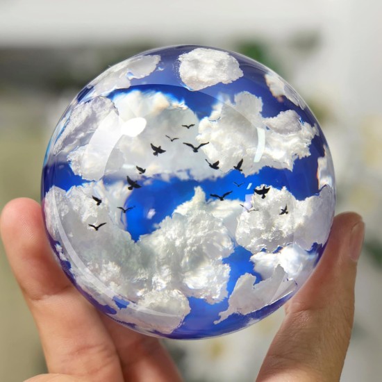 LET'S RESIN 9 pièces moules en silicone sphère pour résine, moules en résine sphère 3D sans couture améliorés, grands moules en résine époxy à boule ronde pour la conservation des fleurs, moulage de résine, savon, bougie