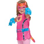 Disney Junior SuperKitties Ginny Ensemble de déguisement 5 pièces pour jeu de rôle de super-héros avec masque, gants et queue, taille 4 à 6X, enfants de 3 ans et plus par Just Play, jouets pour enfants à partir de 3 ans par Just Play