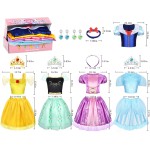Vêtements de déguisement de princesse pour petites filles, Costume de jeu de rôle, ensemble cadeau, jouets d'habillage de princesse pour petites filles
