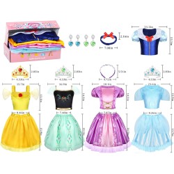 Vêtements de déguisement de princesse pour petites filles, Costume de jeu de rôle, ensemble cadeau, jouets d'habillage de princesse pour petites filles