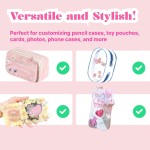 FXiaoy 60PCS Kit de Sac Ita DIY Ensemble Complet d'Accessoires de Sac Anime Ita Comprenant des Décorations en Satin, des Rubans et des Noeuds pour Débutants (Violet)