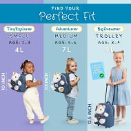 Naturellement KIDS Sac à dos pour tout-petits avec jouets licorne, cadeau d’anniversaire pour fille de 2 ans, garçon cadeau pour fille de 3 ans, jouet licorne pour tout-petits