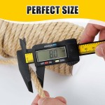 Ficelle de jute naturelle, rouleau de corde de jute de 8 mm x 50 pieds, ficelle épaisse robuste pour griffoir de chat, regroupement, jardinage et bricolage