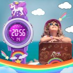 Montres étanches de dessin animé 3D pour filles avec alarme - Meilleurs cadeaux de jouets pour les filles de 3 à 12 ans