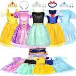 Vêtements de déguisement de princesse pour petites filles, Costume de jeu de rôle, ensemble cadeau, jouets d'habillage de princesse pour petites filles