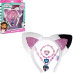 LUV HER Bandeaux pour filles – Bijoux pour enfants pour filles – Coffret cadeau tout-en-un – Bandeau – Ensemble de bijoux de jeu – 4 pièces (bandeau pour tout-petits, collier, bracelet à habiller, bague) à partir de 3 ans