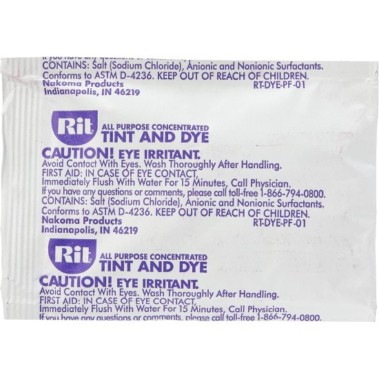 Rit Dye Rit Colorant en poudre concentré, violet, 31,9 g