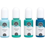 American Crafts Color Pour Résine Colorants .3oz 4/Pkg-Opaque - Cool