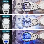 JARLINK Loupe de bijoutier 40X avec construction en métal, loupe éclairée LED/UV pliable pour pierres précieuses, bijoux, pièces de monnaie, timbres