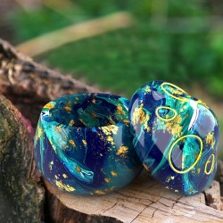 Juome Moules en résine pour pots en silicone, pots à champignons, moules en silicone avec couvercle pour moulage en résine époxy pour boîte de rangement de bijoux, récipient à bonbons, décoration de la maison