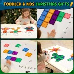 Carreaux magnétiques Jouets pour tout-petits Blocs de construction magnétiques pour enfants âgés de 3 à 12 ans Jouets éducatifs STEM pour filles et garçons Jouets sensoriels pour enfants autistes Incontournables en classe Panier de Pâques pour tout-petits