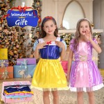 Vêtements de déguisement de princesse pour petites filles, Costume de jeu de rôle, ensemble cadeau, jouets d'habillage de princesse pour petites filles